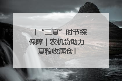 “三夏”时节探保障｜农机贷助力夏粮收满仓