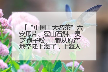 “中国十大名茶”六安瓜片、霍山石斛、灵芝孢子粉……都从原产地空降上海了，上海人这个周末得去农展中心逛逛咯～