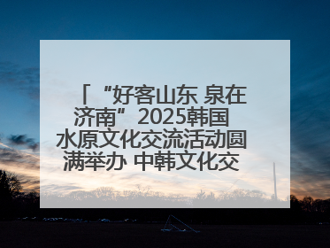 “好客山东 泉在济南”2025韩国水原文化交流活动圆满举办 中韩文化交流再添新彩