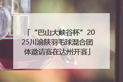 “巴山大峡谷杯”2025川渝陕羽毛球混合团体邀请赛在达州开赛
