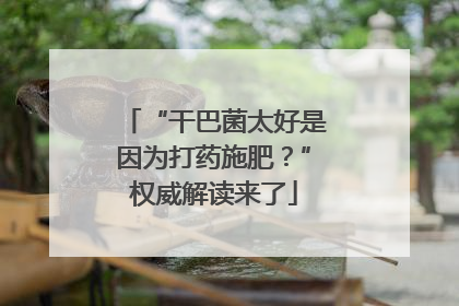 “干巴菌太好是因为打药施肥？”权威解读来了