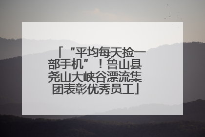 “平均每天捡一部手机”！鲁山县尧山大峡谷漂流集团表彰优秀员工