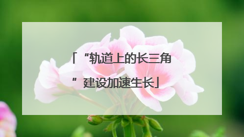 “轨道上的长三角”建设加速生长
