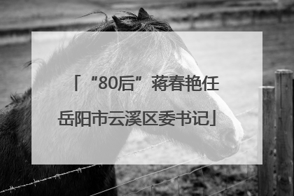 “80后”蒋春艳任岳阳市云溪区委书记