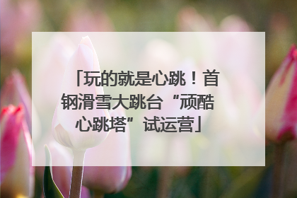 玩的就是心跳！首钢滑雪大跳台“顽酷心跳塔”试运营