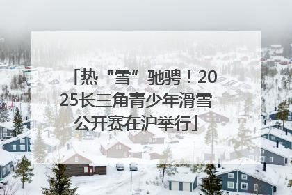 热“雪”驰骋！2025长三角青少年滑雪公开赛在沪举行