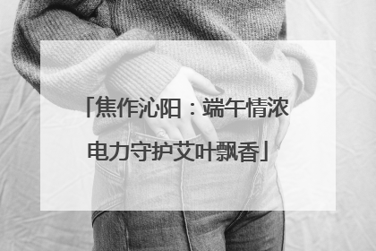 焦作沁阳：端午情浓 电力守护艾叶飘香