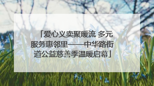 爱心义卖聚暖流 多元服务惠邻里——中华路街道公益慈善季温暖启幕