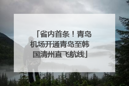 省内首条！青岛机场开通青岛至韩国清州直飞航线
