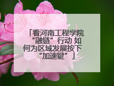 看河南工程学院“融链”行动 如何为区域发展按下“加速键”