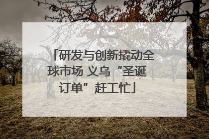 研发与创新撬动全球市场 义乌“圣诞订单”赶工忙