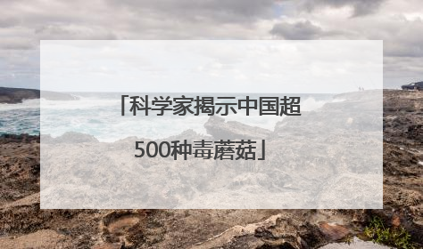 科学家揭示中国超500种毒蘑菇