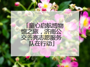 童心启航博物馆之旅，济南公交善亮志愿服务队在行动