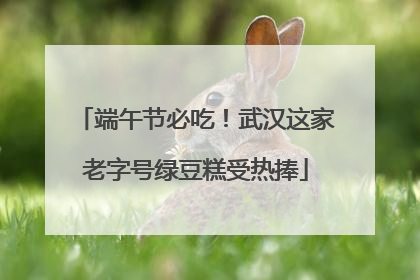 端午节必吃！武汉这家老字号绿豆糕受热捧