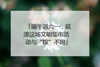 端午遇六一，延津这场文明集市活动与“粽”不同