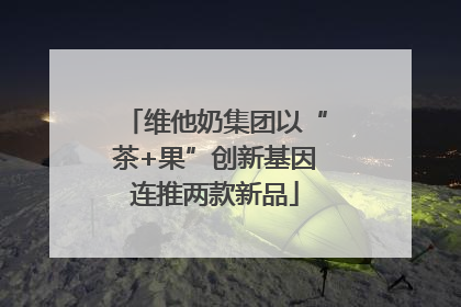 维他奶集团以“茶+果”创新基因连推两款新品