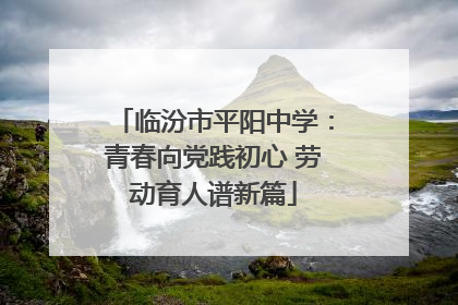 临汾市平阳中学：青春向党践初心 劳动育人谱新篇