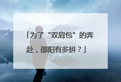 为了“双肩包”的奔赴，邵阳有多拼？