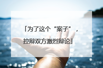 为了这个“案子”，控辩双方激烈辩论