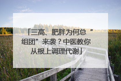 三高、肥胖为何总“组团”来袭？中医教你从根上调理代谢