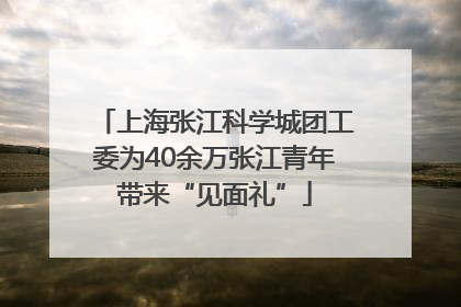 上海张江科学城团工委为40余万张江青年带来“见面礼”