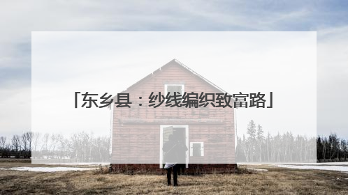东乡县：纱线编织致富路