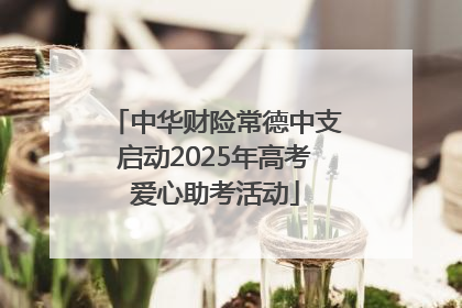 中华财险常德中支启动2025年高考爱心助考活动