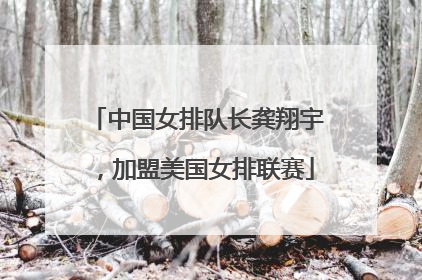 中国女排队长龚翔宇，加盟美国女排联赛