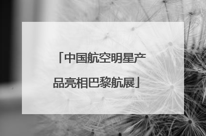 中国航空明星产品亮相巴黎航展