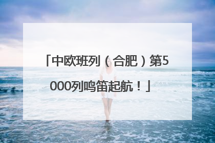 中欧班列（合肥）第5000列鸣笛起航！