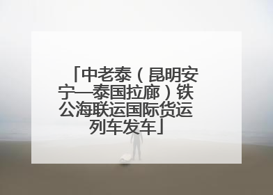 中老泰（昆明安宁—泰国拉廊）铁公海联运国际货运列车发车