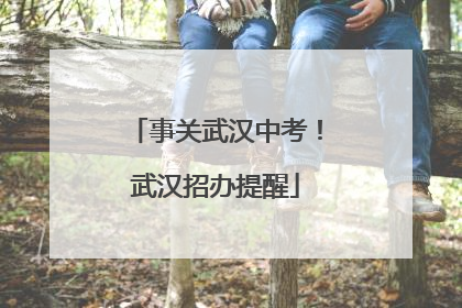 事关武汉中考！武汉招办提醒