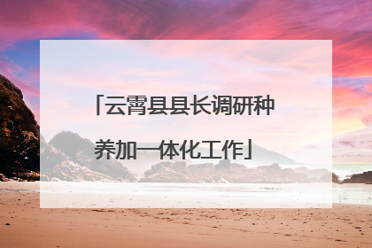 云霄县县长调研种养加一体化工作