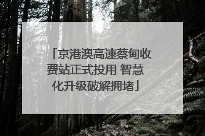 京港澳高速蔡甸收费站正式投用 智慧化升级破解拥堵