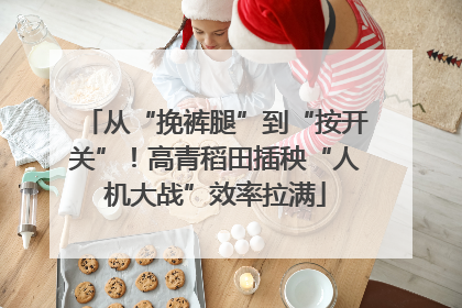 从“挽裤腿”到“按开关”！高青稻田插秧“人机大战”效率拉满
