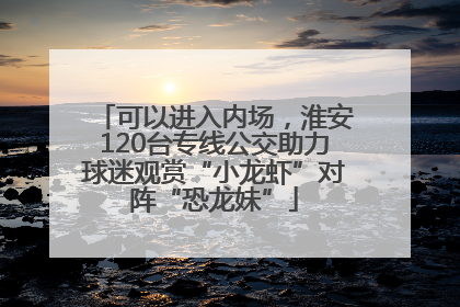 可以进入内场，淮安120台专线公交助力球迷观赏“小龙虾”对阵“恐龙妹”