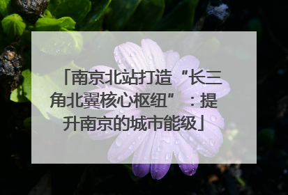 南京北站打造“长三角北翼核心枢纽”：提升南京的城市能级