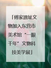 傅家遗址文物加入东营市美术馆“一眼千年”文物科技美学展
