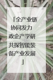 全产业链协同发力 政企产学研共探智能装备产业发展