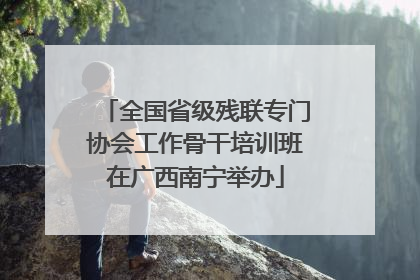 全国省级残联专门协会工作骨干培训班在广西南宁举办