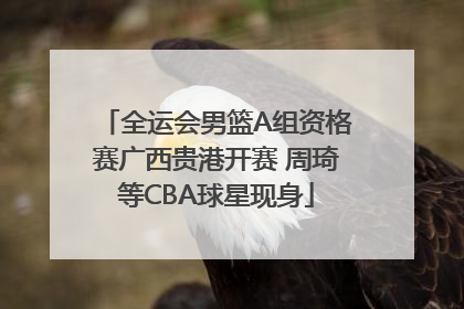全运会男篮A组资格赛广西贵港开赛 周琦等CBA球星现身