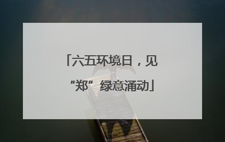 六五环境日，见“郑”绿意涌动