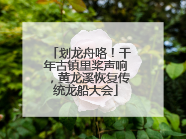 划龙舟咯！千年古镇里桨声响，黄龙溪恢复传统龙船大会