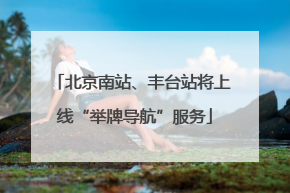 北京南站、丰台站将上线“举牌导航”服务