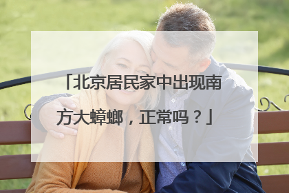 北京居民家中出现南方大蟑螂，正常吗？