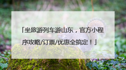 坐旅游列车游山东，官方小程序攻略/订票/优惠全搞定！