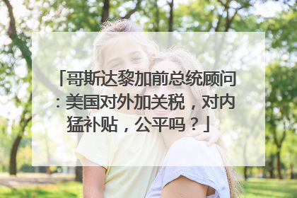 哥斯达黎加前总统顾问：美国对外加关税，对内猛补贴，公平吗？