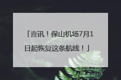 喜讯！保山机场7月1日起恢复这条航线！