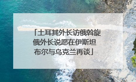 土耳其外长访俄斡旋 俄外长说愿在伊斯坦布尔与乌克兰再谈