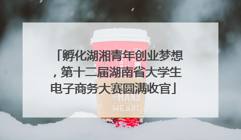 孵化湖湘青年创业梦想，第十二届湖南省大学生电子商务大赛圆满收官